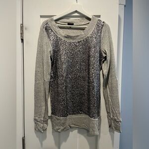 J Crew Sequined Sweatshirt